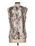 Easywear by Chico's 100% Polyester Silver Sleeveless Blouse Size Lg (2) - photo 2