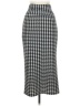 Shein Houndstooth Black Casual Skirt Size L - photo 2