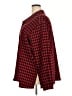 Denim & Co Houndstooth Red Long Sleeve Button-Down Shirt Size 3X - photo 5