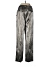 NA-KD 100% Polyurethane Metallic Silver Track Pants Size EU 38 / US 8 - photo 2