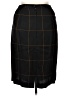 Rafael 100% Rayon Plaid Black Formal Skirt Size 14 - photo 2