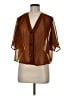 Unbranded Brown Short Sleeve Blouse Size M (estimated) - photo 1