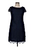 Eliza J Blue Short Sleeve Top Size 8 (petite) - photo 1