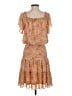 BCBGeneration 100% Polyester Paisley Orange Casual Dress Size S - photo 2
