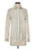 Gap Stripes Ivory Long Sleeve Button-Down Shirt Size XS - photo 1
