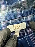 True Craft Plaid Blue 3/4 Sleeve Button-Down Shirt Size L - photo 4