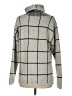 Madewell Plaid Silver Turtleneck Sweater Size M - photo 2
