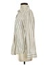 Gap Stripes Ivory Long Sleeve Button-Down Shirt Size XS - photo 5