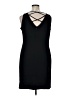 Amanda Smith Solid Black Cocktail Dress Size 16 - photo 2