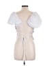 Zara White Short Sleeve Top Size L - photo 2