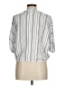 Sim & Sam 100% Rayon Silver 3/4 Sleeve Blouse Size M - photo 2