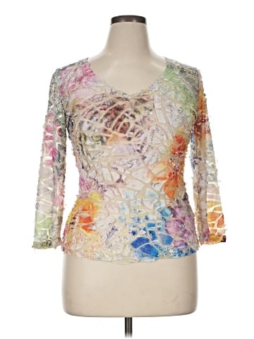 Cubism 3/4 Sleeve Top (view 1)