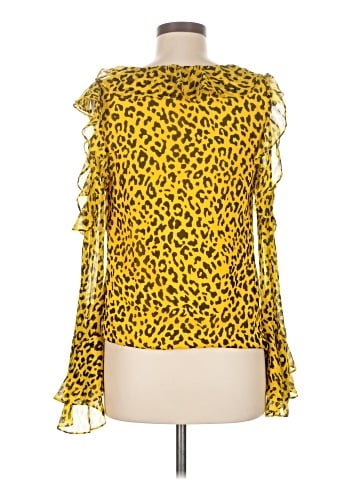 Diane von Furstenberg Long Sleeve Blouse (view 2)