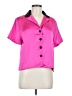 Love J Color Block Pink Short Sleeve Blouse Size M - photo 1
