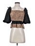 La' Ven 100% Polyester Brown Tube Top Size S - photo 1