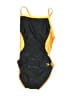 Speedo Color Block Yellow One Piece Swimsuit Size 8 - photo 1