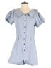 Listicle 100% Cotton Blue Romper Size S - photo 1