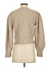 The Westside Metallic Tan Wool Pullover Sweater Size S - photo 2