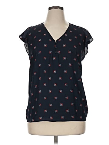 Ann Taylor LOFT Outlet Short Sleeve Blouse (view 1)