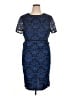 St. John Blue Cocktail Dress Size 14 - photo 1