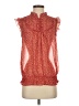 Tramp 100% Polyester Red Sleeveless Blouse Size S - photo 1
