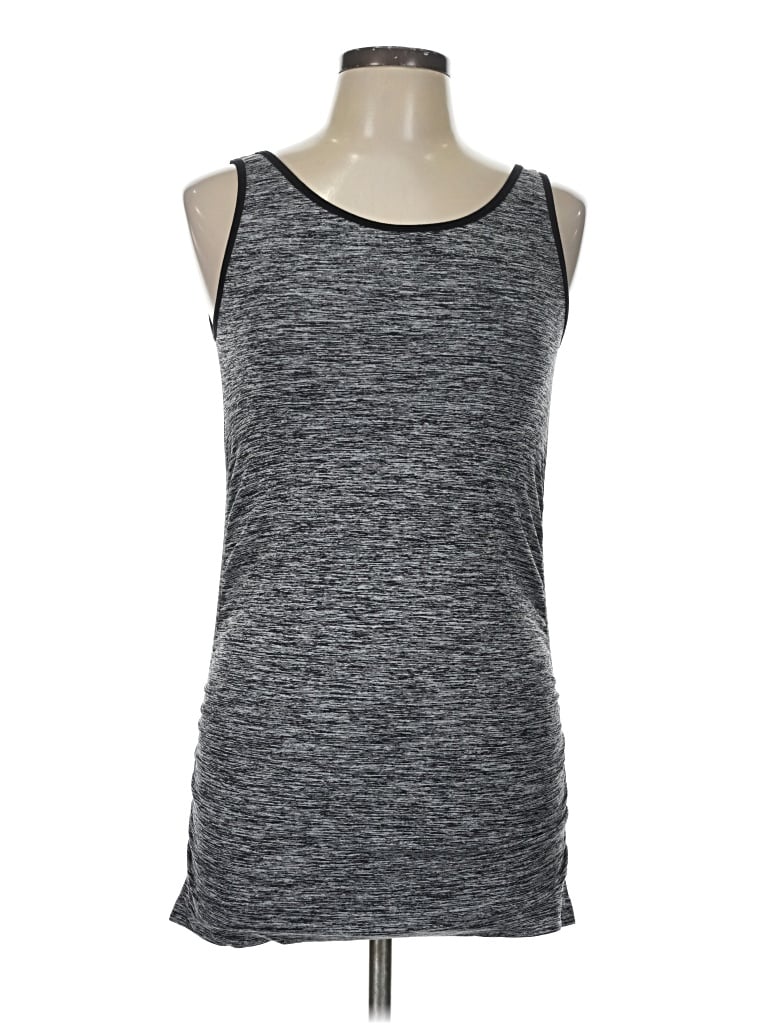 Pre-owned Assorted Brands Tank Top Gray Strapless Neckline Tops