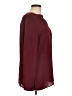 Talbots 100% Polyester Burgundy Long Sleeve Blouse Size L - photo 4