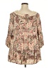 Torrid 100% Rayon Brown 3/4 Sleeve Blouse Size 3X Plus (3) - photo 2