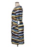 Connected Apparel Graphic Blue Cocktail Dress Size 16 - photo 5