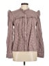 Levi's Checkered-gingham Brown Long Sleeve Blouse Size M - photo 1