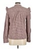 Levi's Checkered-gingham Brown Long Sleeve Blouse Size M - photo 2