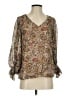 Vince Camuto 100% Polyester Brown 3/4 Sleeve Blouse Size XS - photo 1