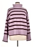 Time and Tru Stripes Purple Turtleneck Sweater Size XL - photo 1