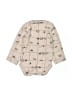 Mon Cheri Baby Print Tan Long Sleeve Onesie Size 0-3 mo - photo 2