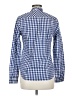 UNTUCKit 100% Cotton Checkered-gingham Blue Long Sleeve Blouse Size 6 - photo 2