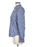 UNTUCKit 100% Cotton Checkered-gingham Blue Long Sleeve Blouse Size 6 - photo 5