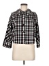 John Paul Richard Plaid Black 3/4 Sleeve Blouse Size 8 - photo 1