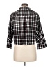 John Paul Richard Plaid Black 3/4 Sleeve Blouse Size 8 - photo 2