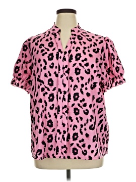 Shein Curve Short Sleeve Blouse