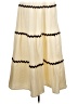 Shein 100% Polyester Chevron-herringbone Ivory Casual Skirt Size L (petite) - photo 1