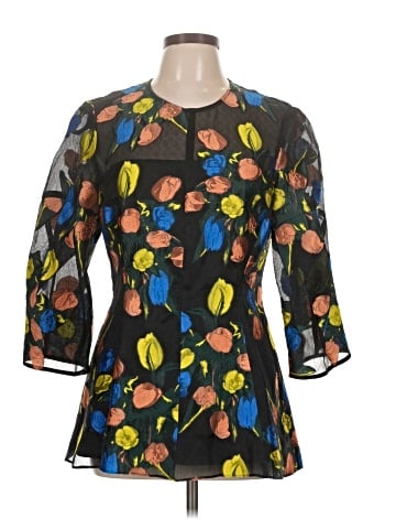 Lela Rose 3/4 Sleeve Blouse (view 1)