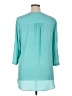 Alfani 100% Polyester Teal 3/4 Sleeve Blouse Size 14 - photo 2
