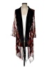 Anne Klein 100% Polyester Black Kimono Size 4 - photo 1