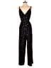 Kaileigh Floral Black Jumpsuit Size S - photo 1