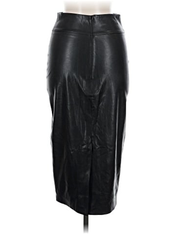 Enza Costa Faux Leather Skirt (view 2)