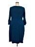 Connected Apparel Solid Blue Cocktail Dress Size 18 - photo 2