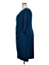 Connected Apparel Solid Blue Cocktail Dress Size 18 - photo 5