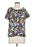 Assorted Brands Purple Short Sleeve Blouse Size M - photo 1