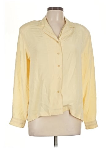 Via Condotti Long Sleeve Silk Top (view 1)