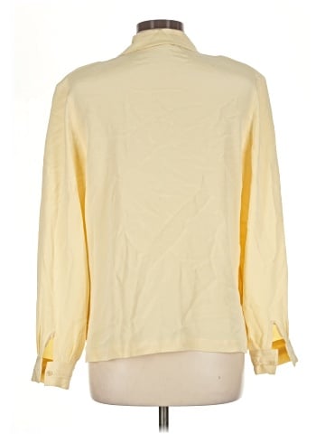 Via Condotti Long Sleeve Silk Top (view 2)